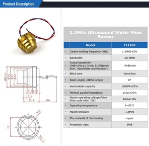 Capteur ultrasonique de débit à ultrasons 1.2Mhz pour débitmètres précis Outil essentiel de gestion de l'eau - Product Image 2