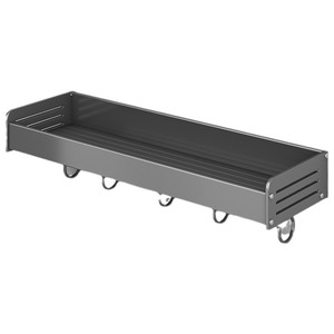 Wall Mounted <b>Kitchen</b> <b>Storage</b> Rack Set Gunmetal Gray Space Aluminum No Drill Spice Knife Holder Multi Functional Rectangle - Product Image 5