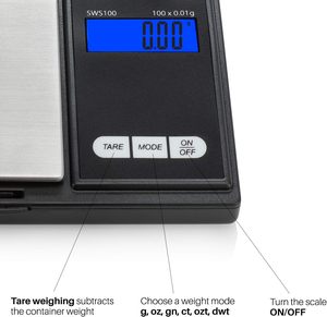 Hot Selling <b>Mini</b> 0.01g Accuracy Digital Pocket <b>Scale</b> with 1kg Capacity Stainless Steel Jewelry Diamond <b>Scale</b> Battery Powered Lid - Product Image 2