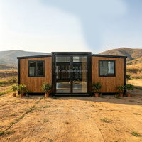 Maison préfabriquée compacte 20ft 30ft, maison modulaire pliable préfabriquée 2 3 4 chambres, maison conteneur de luxe extensible