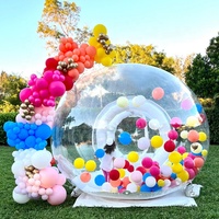 Dôme transparent gonflable en PVC, château gonflable, maison à bulles pour le camping en plein air, les mariages et les fêtes