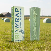 Film plastique étirable pour ensilage agricole de 750 mm, film d'emballage pour ensilage, film pour silos, rouleau de film plastique pour herbe
