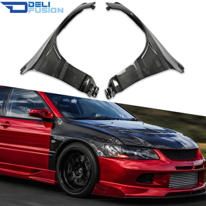 Pour Mitsubishi Lancer Evo 8 9 VTX Cyber Evo Style 2001-2007, garde-boue avant en fibre de carbone, version piste, pièces de rechange pour carrosserie automobile - Product Image 1