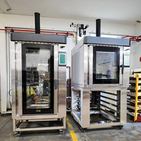 Venta al por mayor mini horno rotatorio de convección para pizza con 5 bandejas mejor máquina de pan alemán de China para hornear para uso comercial en el hogar