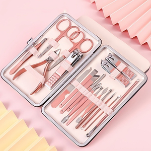 Ensemble de coupe-ongles promotionnel, cadeaux personnalisés avec logo, en alliage or rose, kit de <span class=keywords><strong>manucure</strong></span> de dessin animé, coupe-ongles, 18 pièces/ensemble - Product Image 4