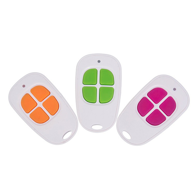 Mini 4-Button Wireless Remote Control 433MHz Learning Code RF Universal for Garage/Car/Door Mini Color for Home Electric Use