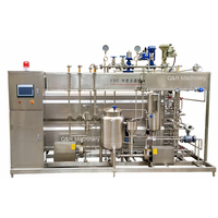 Prix de la machine de stérilisation par pasteurisation flash UHT de 1000 L, petit tunnel, lait, boissons, jus, usine