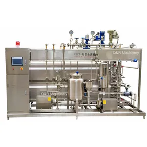 1000L Flash Pasteurization UHT Small Tunnel Milk Beverage Juice Plant Sterilizer Machine Price