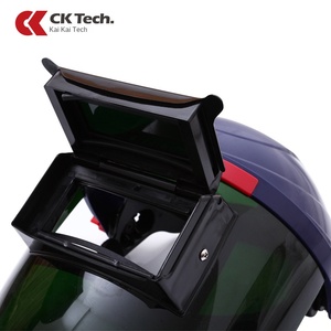 หมวกกันน็อคสำหรับเชื่อมอาร์กอนลดแสงอัตโนมั<span class=keywords><strong>ต</strong></span>ิพร้อมที่ครอบป้องกันการอบ - Product Image 2