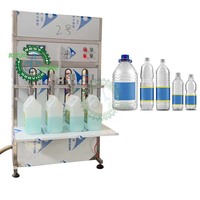 Poids Semi-automatique 1000ml bouteille d'huile d'olive comestible double 4 têtes de remplissage