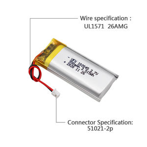 중국 폴리머 리튬 이온 셀 제조업체 도매 미용 기기 배터리 UFX 102045 <span class=keywords><strong>950mAh</strong></span> 3.7V 충전식 <span class=keywords><strong>Lipo</strong></span> 배터리 - Product Image 3