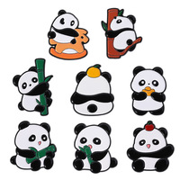 Panda émail broches dessin animé en gros personnalisé Panda mignon broches broche en vrac broche Ouch doux émail épinglettes accessoire