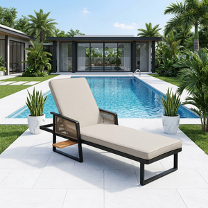 Tumbona de Madera de Acacia Moderna y Duradera, Fabricada en Vietnam, para Exteriores, Piscina, Playa, Hotel, Villa, Apartamento - Product Image 1