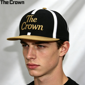 Custom Logo Men's <b>Flat</b> Brim Cap Wholesale Bulk Triple Stripe 3D Embroidery <b>Hat</b> Manufacturer - Product Image 1