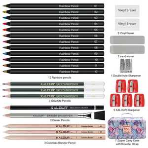 Nuovo Set di <span class=keywords><strong>Matite</strong></span> Colorate Solubili in Acqua KALOUR KL-CP550 da 550 Pezzi, <span class=keywords><strong>Matite</strong></span> per Disegno Artistico <span class=keywords><strong>con</strong></span> Astuccio e Porta Cancelleria - Product Image 3