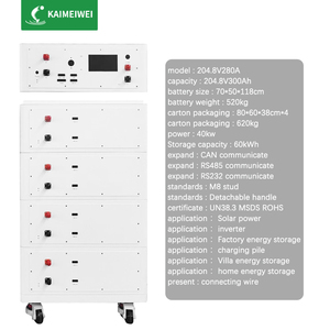 208. 4v300ah lưu trữ năng lượng quang điện nhà máy lưu trữ năng lượng LiFePO4 điện áp cao 60kwh pin <span class=keywords><strong>lithium</strong></span> - Product Image 1