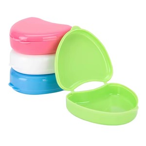 Футляр для хранения полудентурной протезной системы в форме сердца, для временных зубных протезов и ретейнеров - Product Image 5