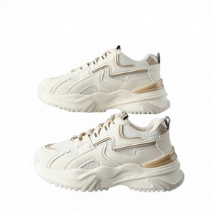 Baskets compensées respirantes et antidérapantes pour femmes, en tissu de coton, semelle intérieure en caoutchouc, design léger pour la marche et la course décontractées - Product Image 1