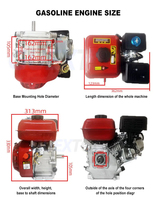 Moteur à essence à quatre temps pulvérisateur agricole 7.5hp karting moteur Nettoyeur haute pression moteur petite puissance acc