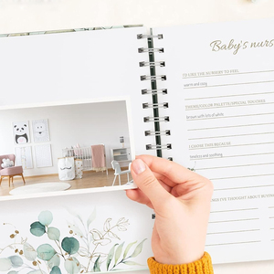 Ensemble de livres personnalisés A5 à spirale, couverture rigide, cadeau de <span class=keywords><strong>naissance</strong></span>, souvenir de <span class=keywords><strong>grossesse</strong></span> <span class=keywords><strong>et</strong></span> <span class=keywords><strong>journal</strong></span> de suivi du bébé - Product Image 4