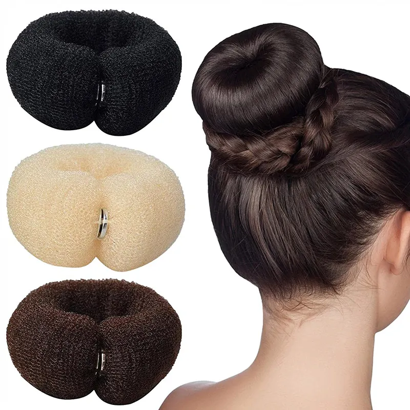 Factory wholesale fashion donut hair accessories lazy hair donut hair bun