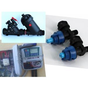 Válvula solenoide para riego agrícola, conector roscado de plástico de 1/2 pulgada con mango azul - Product Image 4