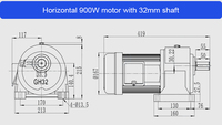 1/8hp 1/4hp 1/2hp 1hp 2hp 3hp 5hp Moteur à courant alternatif triphasé monophasé 230v Vertical Horizontal Petit moteur électrique à courant alternatif