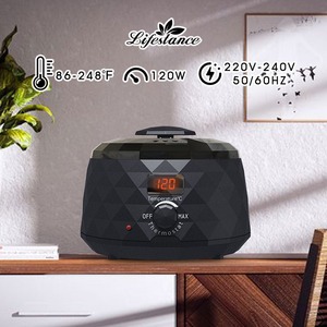 Calentador de cera negra 500cc Calentador de cera Olla Control de temperatura digital Calentador de cera depilatoria Olla Depilación - Product Image 3