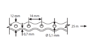 Czhonghu สายรัดเหล็กชุบสังกะสีขนาด12*0.7มม. กำหนดความยาว10ม./ม้วน - Product Image 2