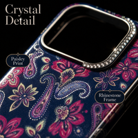 6 Designs Coque de Téléphone en Strass pour iPhone 16 17 18 Pro Max Luxe Cristal Scintillant Antichoc Fine Anti-Poussière