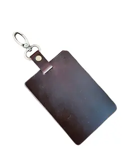 Handmade Badge Holder Leather Luggage Baggage Tags Id Label For Suitcases Backpack Luggage Bag Tag