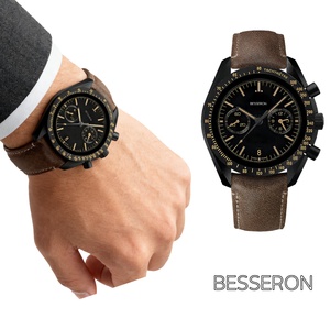 Reloj de Lujo Vintage para Hombre con Movimiento de Cuarzo Japonés O-3, Correa de Acero Inoxidable, Cristal de Zafiro, Esfera con Agujas, Resistente al Agua 5BAR - Product Image 5