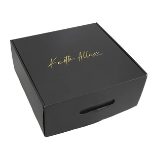 Tùy chỉnh màu giấy các tông carton vàng lá đóng dấu sóng gửi thư hộp quần áo mũ vận chuyển có thể tái chế bao bì - Product Image 5