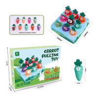 Juguete de Peluche Personalizado de Rábanos y Zanahorias para Jalar, Juego de Clasificación y Emparejamiento Montessori para Bebés, Juego de Cosecha de Zanahorias para Niños