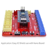 Kit d'extension de capteur Easy Io Shield Open-Smart Easy-Plug coloré XH 2,54 mm avec carte Nano / câble USB pour Arduino