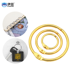 YIWANG Wholesale Golden Color Metal Loose Leaf Book Binding <b>Rings</b> Binder <b>Rings</b> - Product Image 3