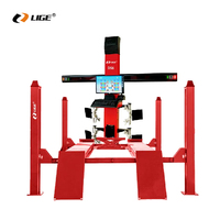 LIGE Machine d'alignement de roue 3d avec 4 poteaux de levage de voiture Équipement de véhicule de voiture Machine d'élément de roue