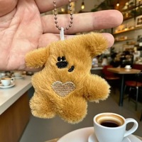 Porte-clés en peluche en gros, cadeaux promotionnels, breloques pour sac, design de personnage, kawaii, mini peluche douce, jouet en peluche mignon, porte-clés en peluche personnalisé