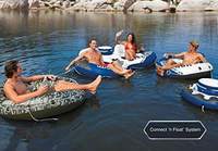 FDS CI612 Flotteur gonflable à roulettes en PVC 9512x62 River Run Sport Lounger pour 2 personnes, flotteur de piscine, utilisation sécurisée pour adultes, personnalisable