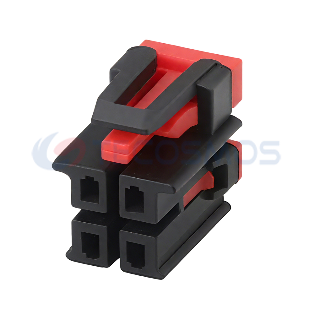 Tecosmos 009A0432 Auto Electrical 4-Pin Female Connector Copper Contact Nylon Housing IP66 for Fuel Pump DJ7047Y-1.5-21