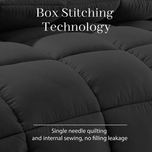 لحاف كوري مبطن من الألياف الدقيقة، قطعة واحدة، مقاس كينج للشتاء، بالجملة، متوفر باللون الرمادي والأسود والأبيض - Product Image 3