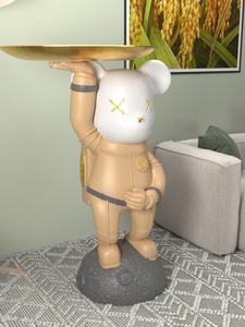 Grande sculpture en résine d'astronaute, style art populaire, pour la maison, le salon, le meuble TV, le plateau, les fêtes et la décoration de bureau - Product Image 5