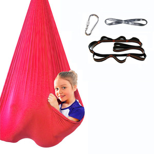 Terapia Indoor <span class=keywords><strong>Swing</strong></span> <span class=keywords><strong>Yoga</strong></span> tessuto amaca altalena sensoriale per i bambini con Kit appendiabiti - Product Image 4