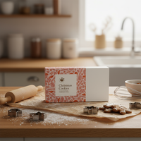 Boîte d'emballage de gâteaux et de biscuits en matériaux recyclés personnalisés, pratique pour le transport et les collations d'emballage alimentaire