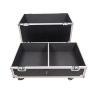 BRAVO Boîte de haut-parleur bidirectionnelle personnalisée Flight Case avec roues