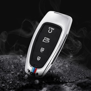 Funda de protección para llave inteligente de coche, carcasa de aleación de Zinc para <span class=keywords><strong>Hyundai</strong></span> <span class=keywords><strong>Ioniq</strong></span> 5 Solaris Sonata Hybrid Nexo Nx4, novedad - Product Image 2