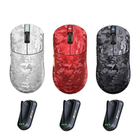 Ratón para Juegos ATTACK SHARK RS3 ULTRA de Fibra de Carbono Inalámbrico con Sensor PAW3955MAX de 8000Hz y 52000DPI, Ultraligero de 63g, Tri-Modo