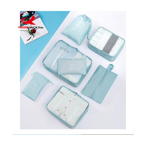 Factory Hot Sale 8pcs Scratch Resistant Packing <b>Cubes</b> <b>Snap</b> Fastening Design Luggage Organizer Washable Storage Bag Travel Bag - Product Image 2