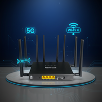 Modem 5G WIFI 6 OEM Openwrt 4G Lte Internet Wi-fi RJ45 Routeur Wi-Fi 6 cellulaire avec emplacement pour carte SIM