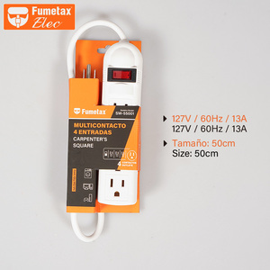 <span class=keywords><strong>Regleta</strong></span> de Enchufes Fumetax Elec de 6 Tomas con Conectores USB, Material PP, Tipo de Enchufe B, Diseño Duradero - Product Image 4